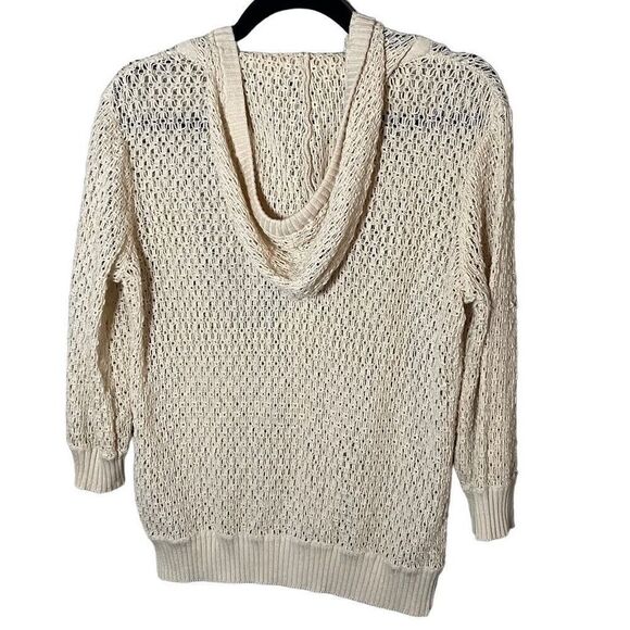 Rubbish Hooded Crochet Style Button Up Cardigan Size XL - Picture 2 of 7